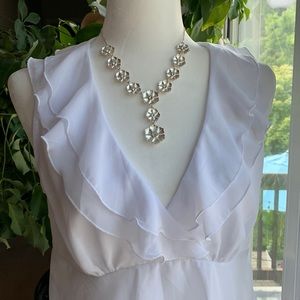 Vintage Wrapper White Top Sz 11